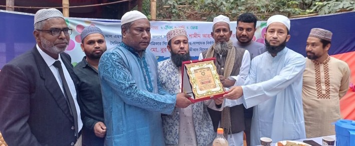 ছাতকে কাকুরা গ্রামে সংবর্ধিত হলেন সাংবাদিক শামীম তালুকদার