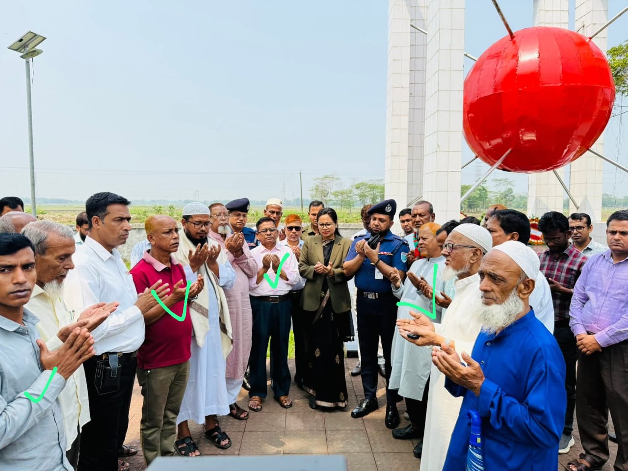 ছাতকে গণ হত্যা দিবস উপলক্ষে পুষ্প স্থবক অর্পন ও আলোচনা সভা।