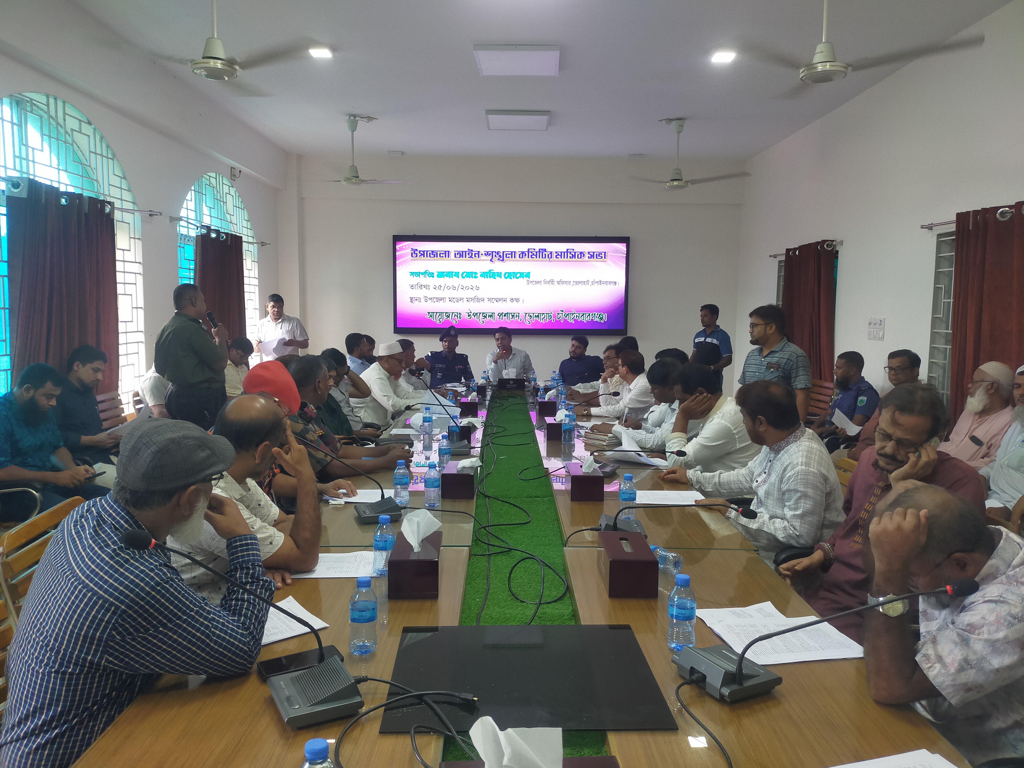ভোলাহাটে আইন শৃঙ্খলা কমিটির মাসিক ও অন্যান্য সভা অনুষ্ঠিত!