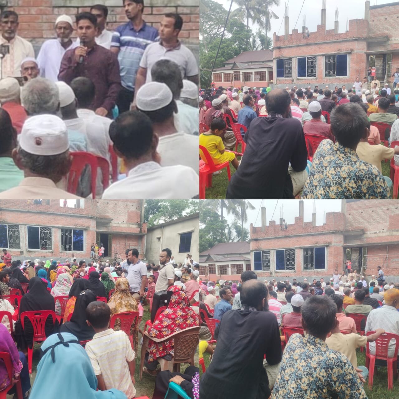 লংগাইরে সম্ভাব্য চেয়ারম্যান প্রার্থী মোহাইমিনুল ইসলাম জনির সমর্থনে উঠান বৈঠক